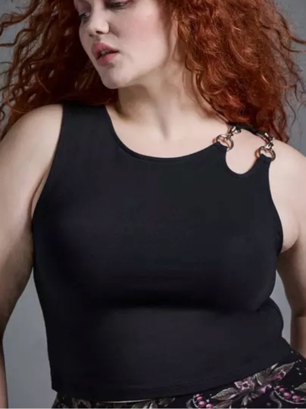 Torrid Nightfall Foxy Asymmetrical Tank with Hardware